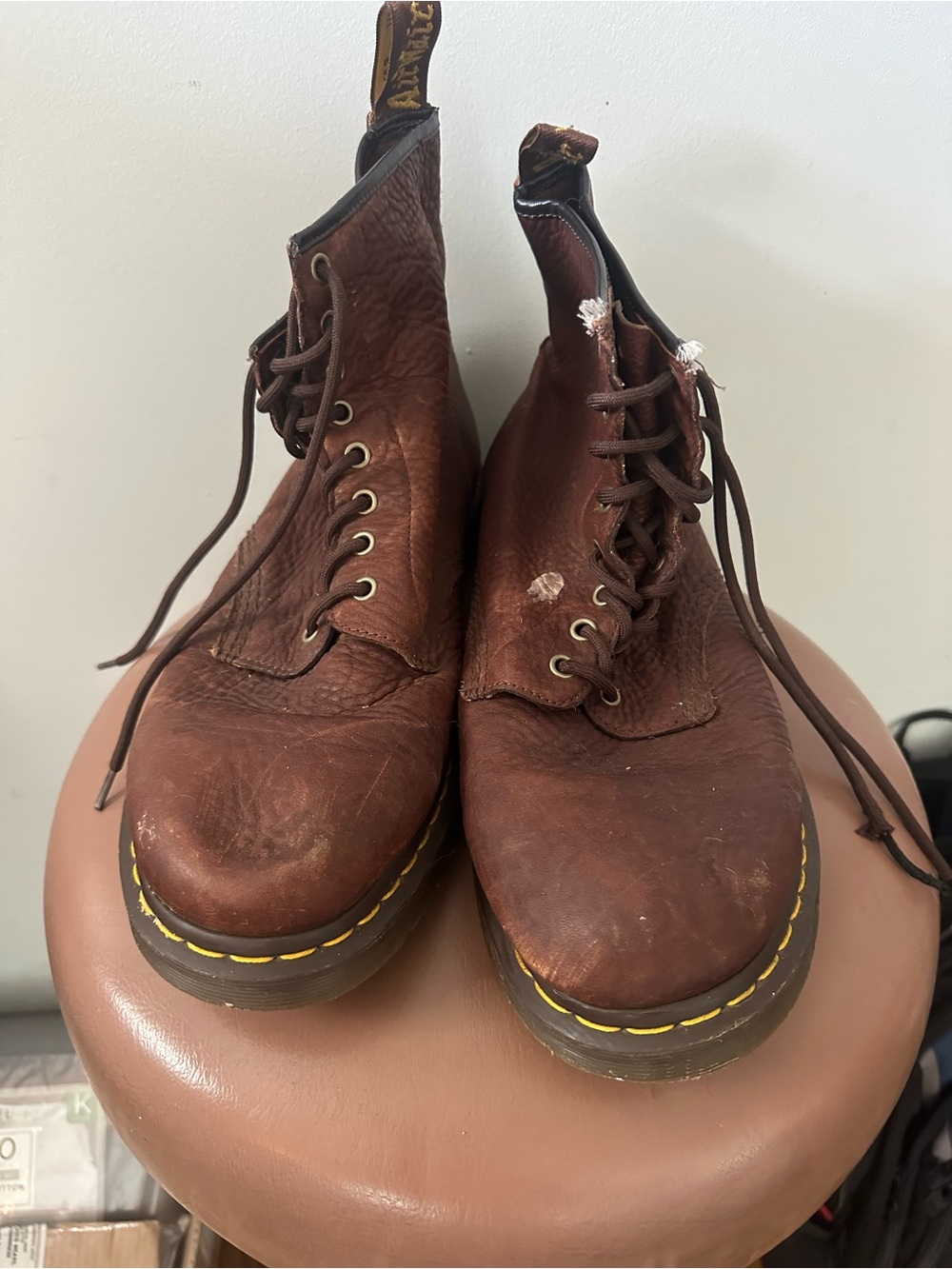 Men’s  Dr. Martens 1460 Ambassador Leather Lace Up gorpcore Boots Brown size 13